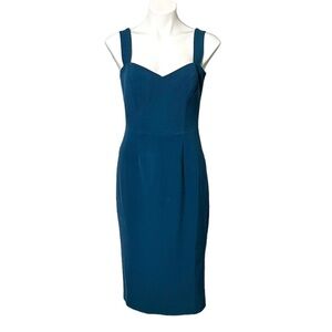 Dress the Population Nicole Sweetheart Neck Sleeveless Sheath Midi Dress Size M